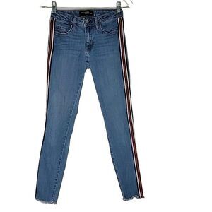 Just Denim Black Women's Skinny Jeans Size 24 Medium Wash Blue Denim 24x26